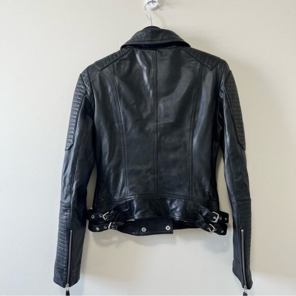 Danier Genuine Lamb Leather Biker Jacket Size XS - Picture 2 of 15